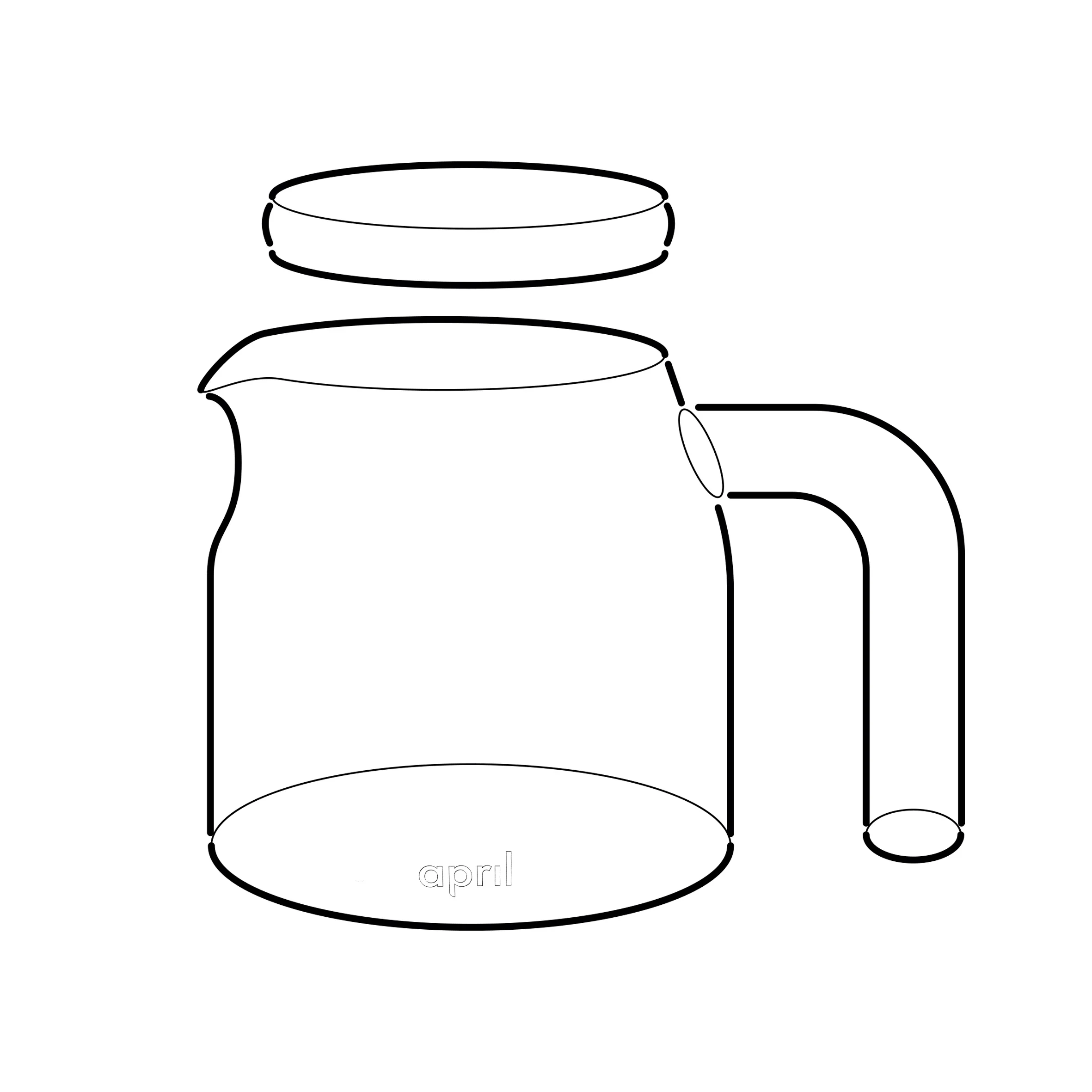 April - Glass Server (400ml) - Image 4