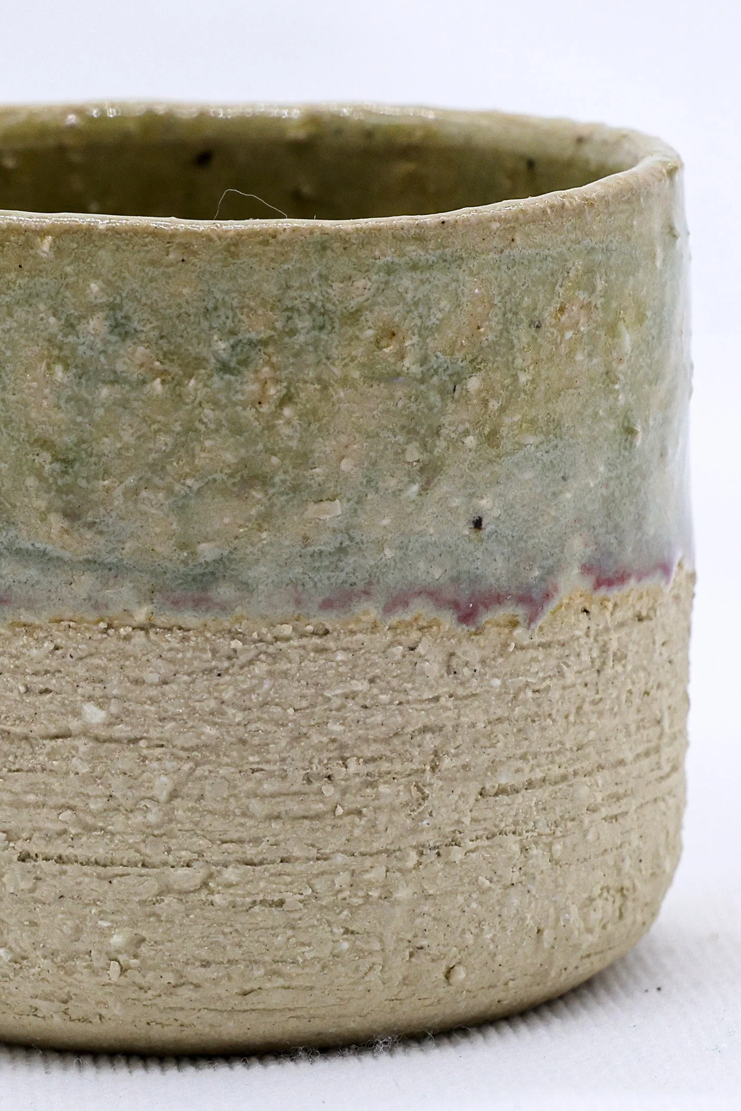 Beige Picollo Handmade Ceramic Milled Stoneware Espresso Mug - Image 2