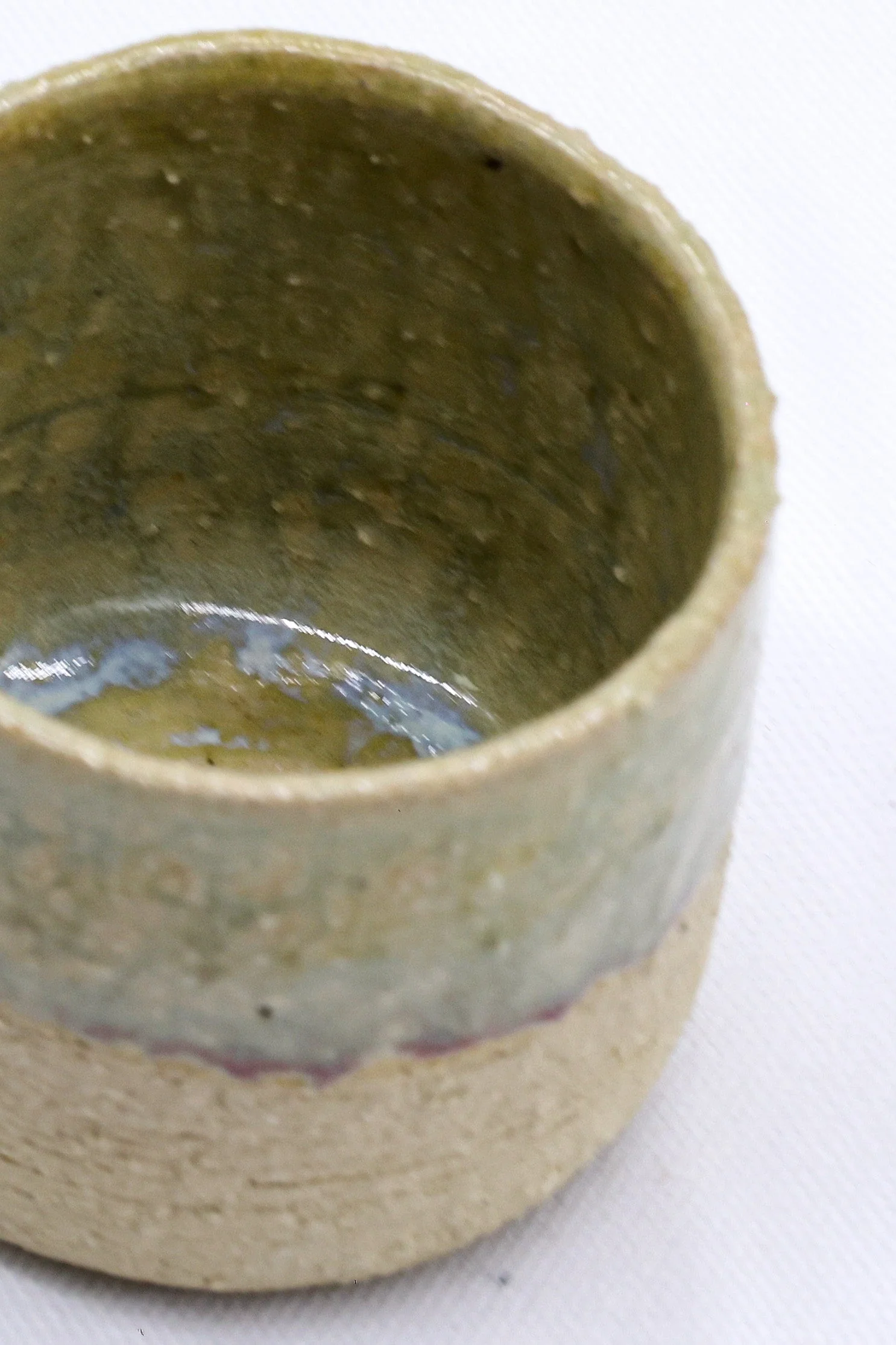 Beige Picollo Handmade Ceramic Milled Stoneware Espresso Mug - Image 3