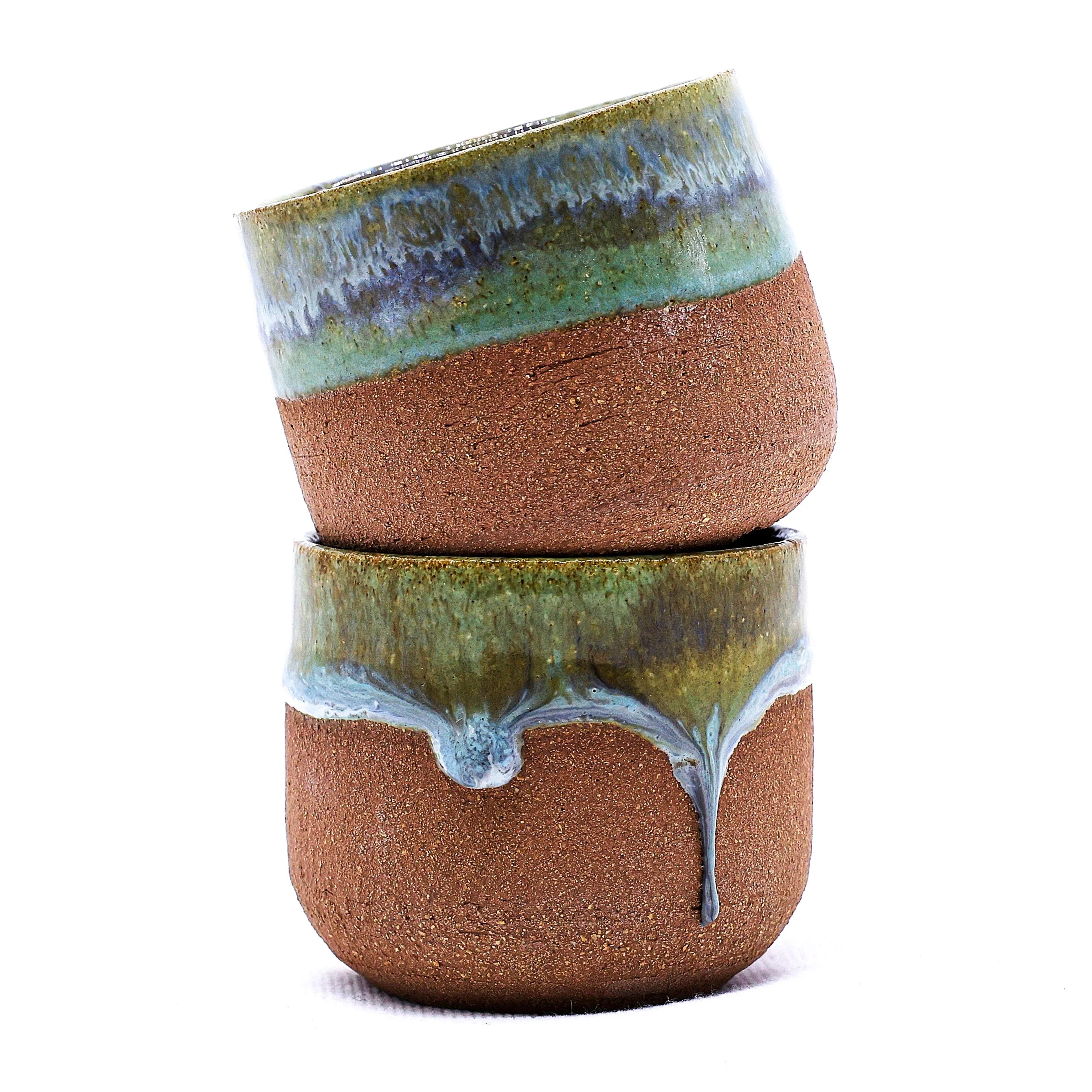 Beige Picollo Handmade Ceramic Terra Stoneware Espresso Mug - Image 4