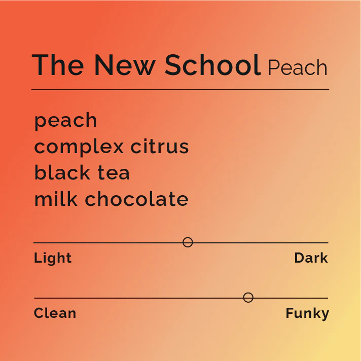 Black & White - The New School - Peach
