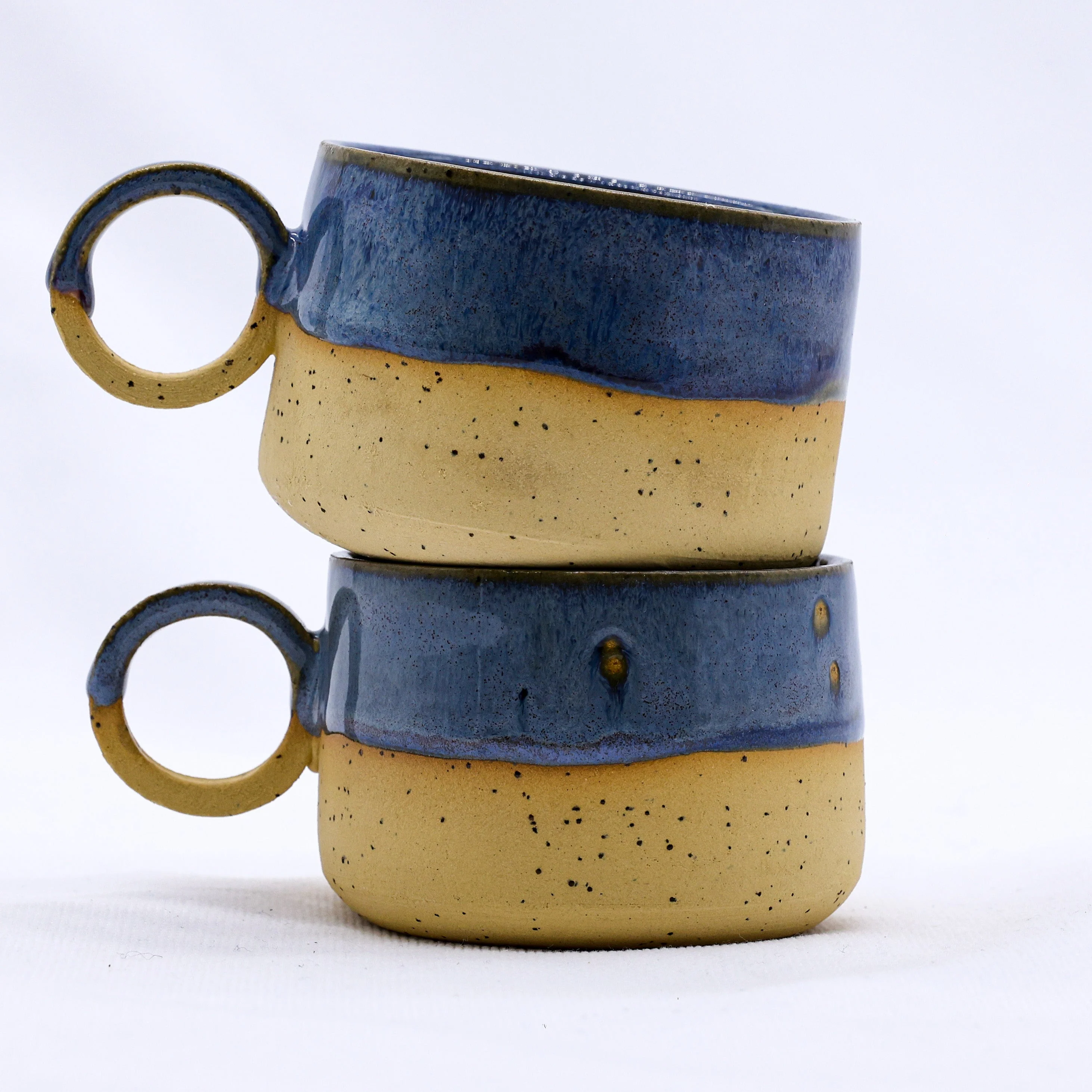 Blunero Perugia Handmade Stoneware Ceramic Mug - Image 4