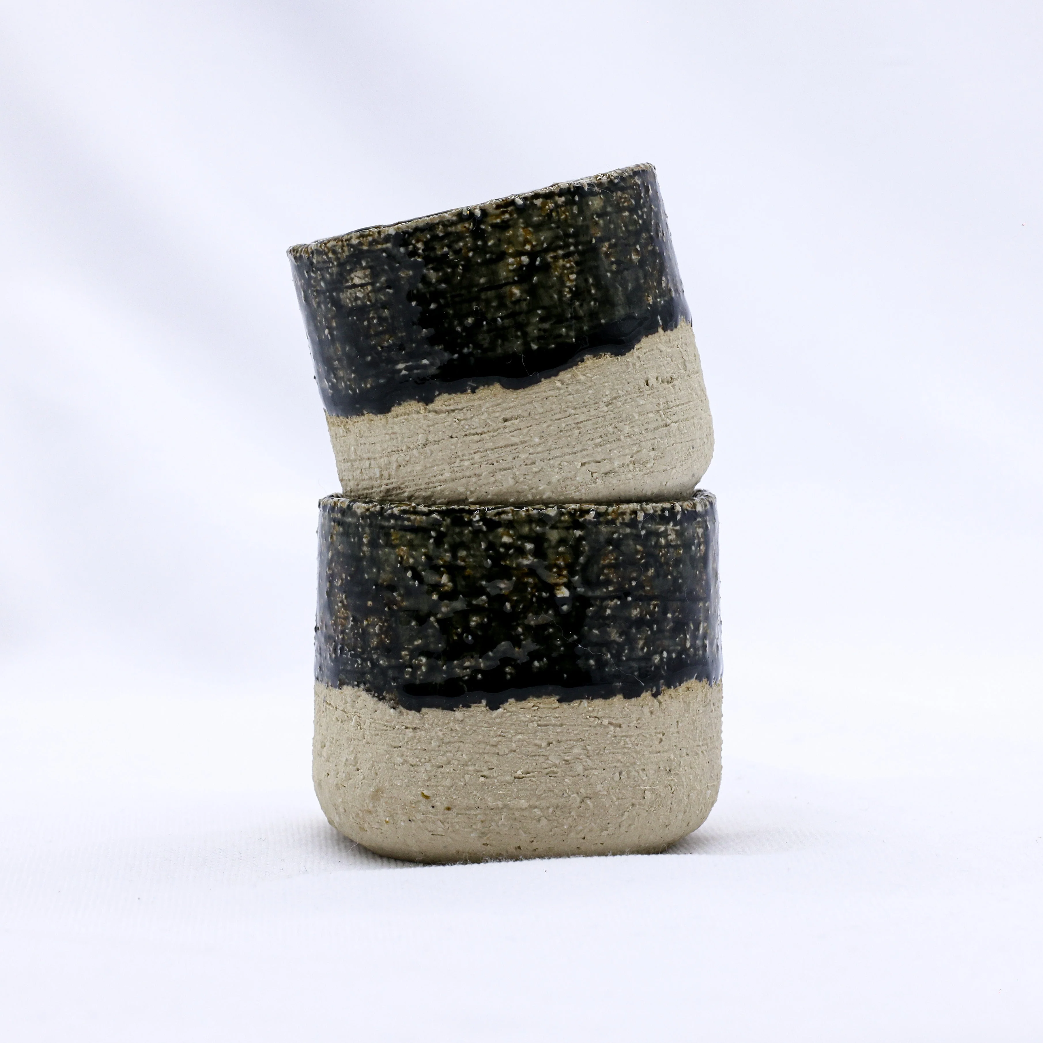 Blunero Picollo Handmade Ceramic Milled Stoneware Espresso Mug - Image 4