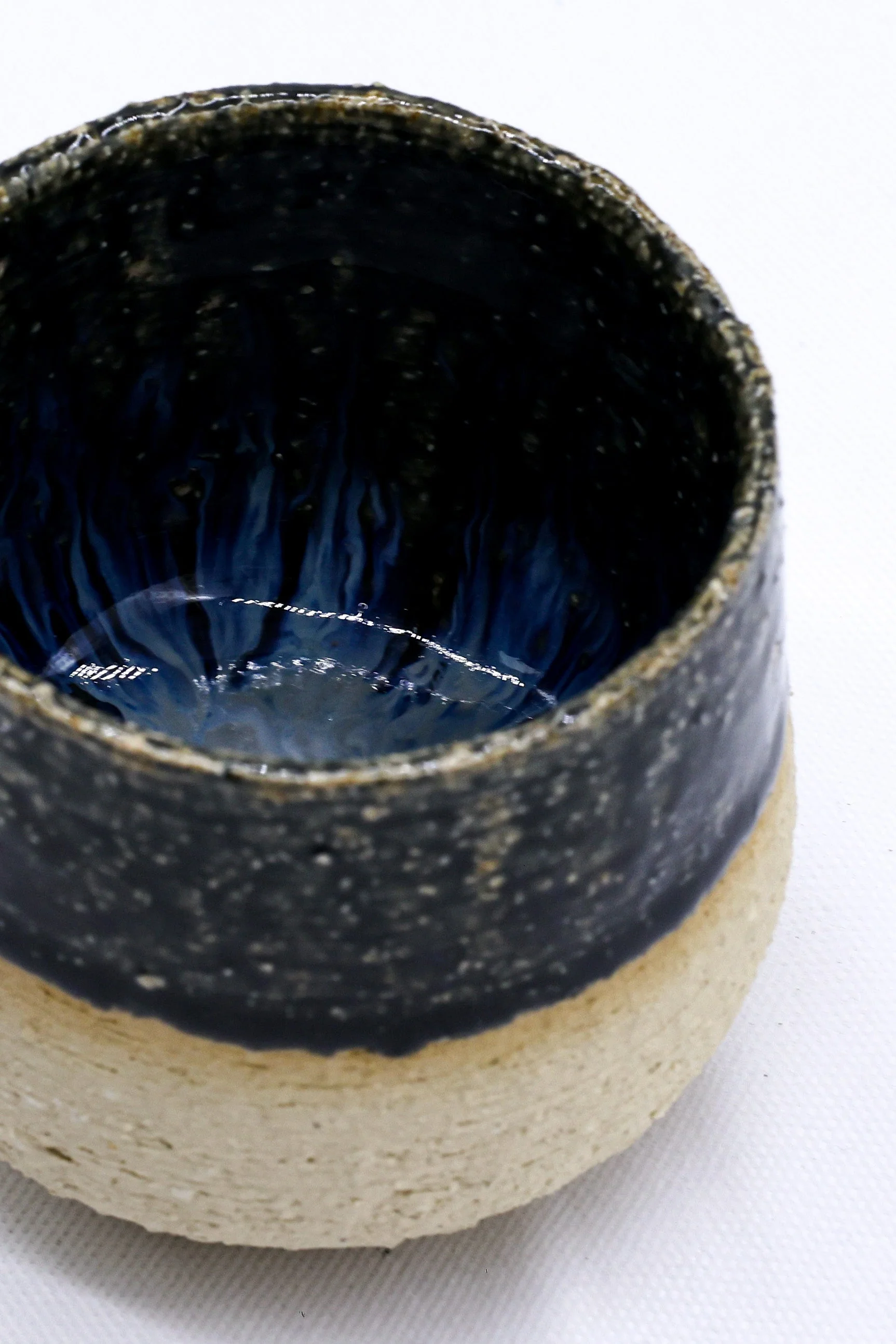 Blunero Tazza Handmade Ceramic Milled Stoneware Cappucino Mug - Image 3