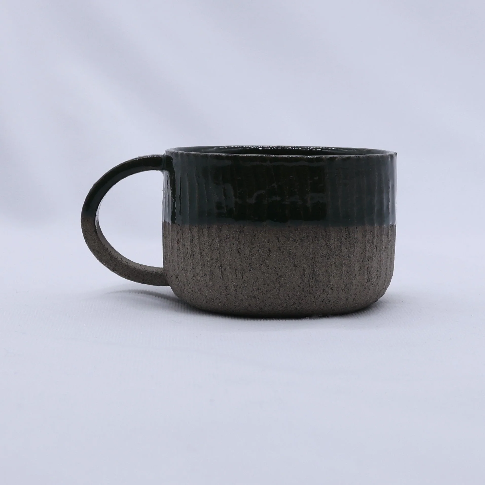 Bluverde Arte Handmade Ceramic Smoked Grey Stoneware Mug