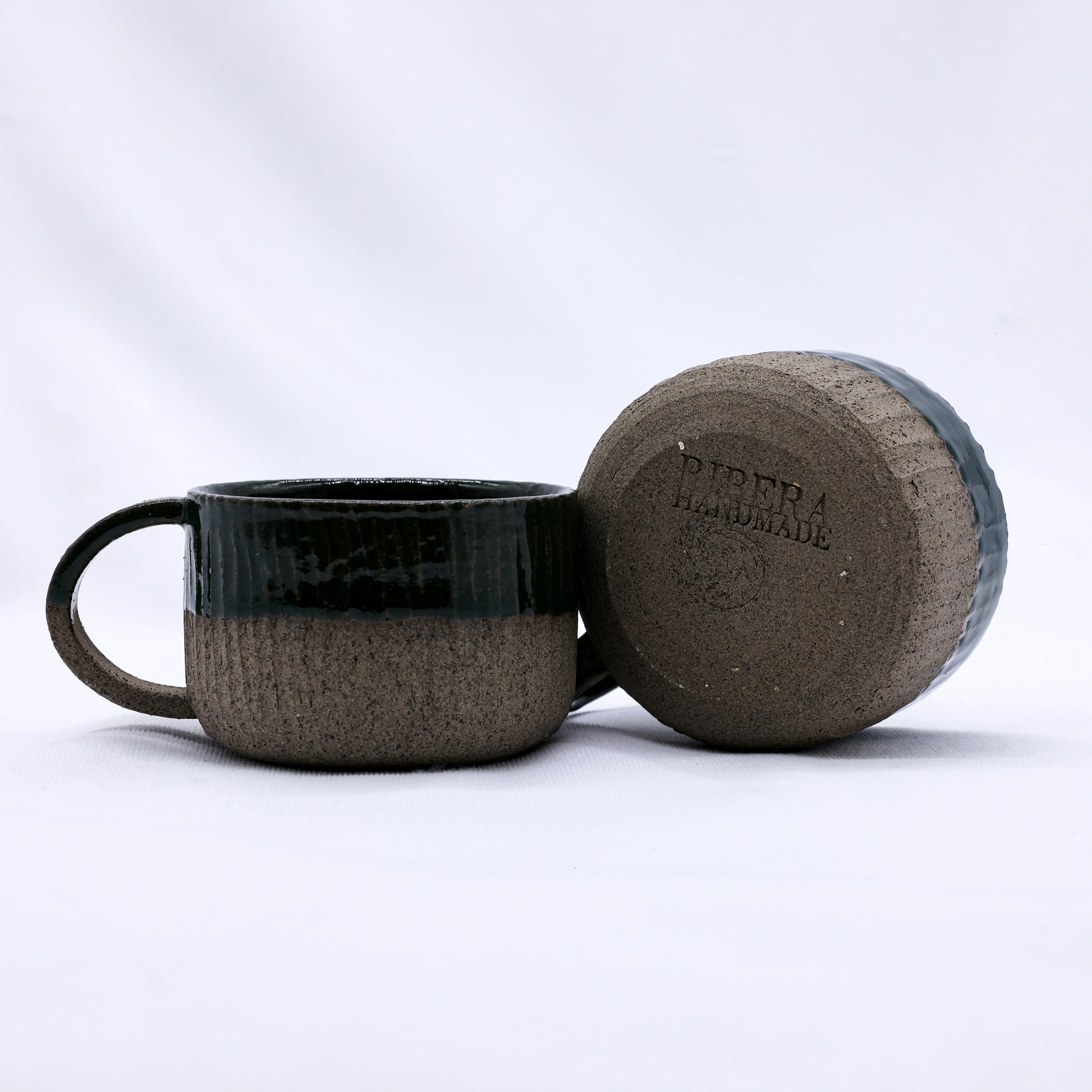 Bluverde Arte Handmade Ceramic Smoked Grey Stoneware Mug - Image 5