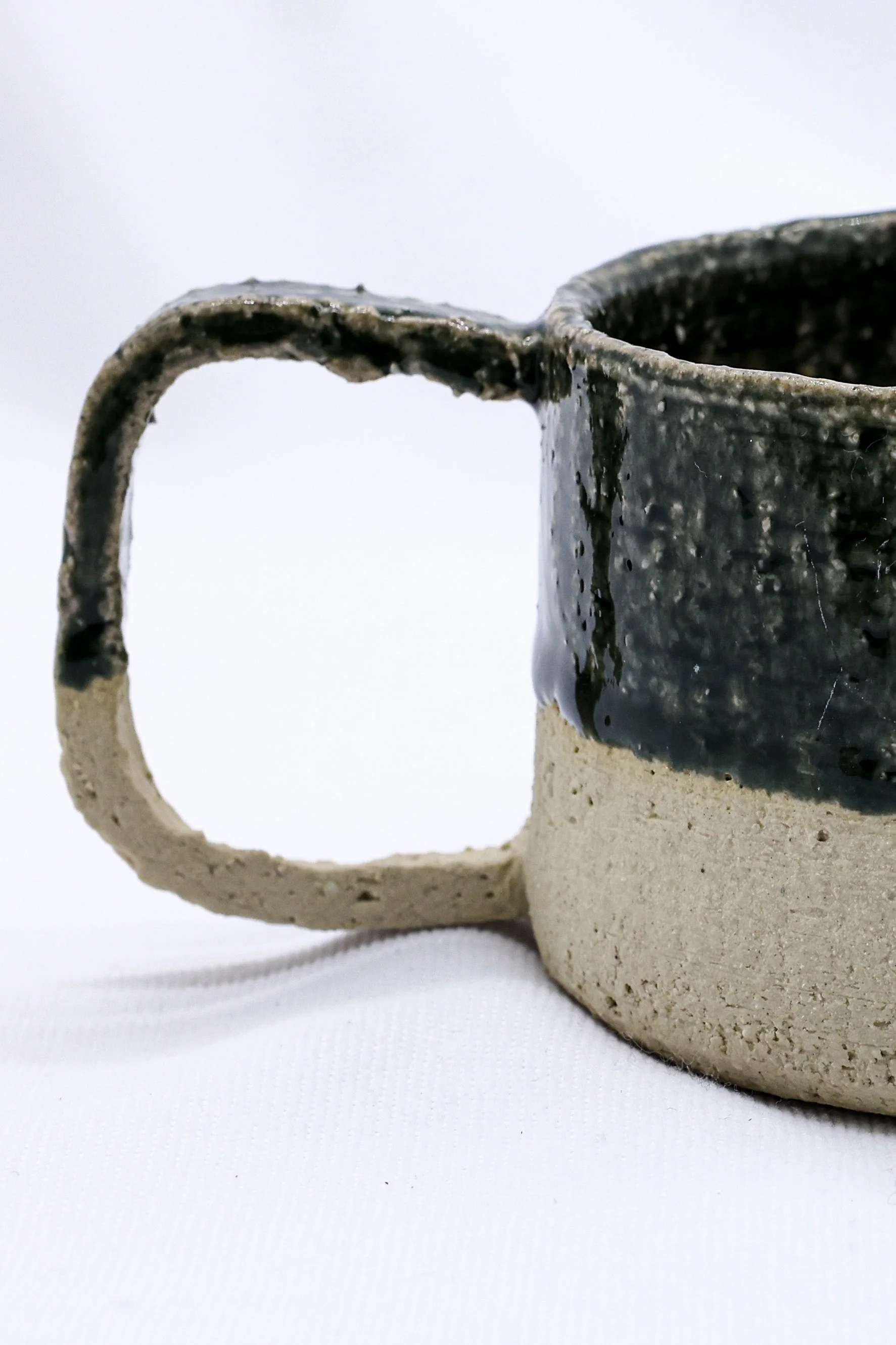 Bluverde Grande Handmade Milled Stoneware Big Ceramic Mug - Image 3