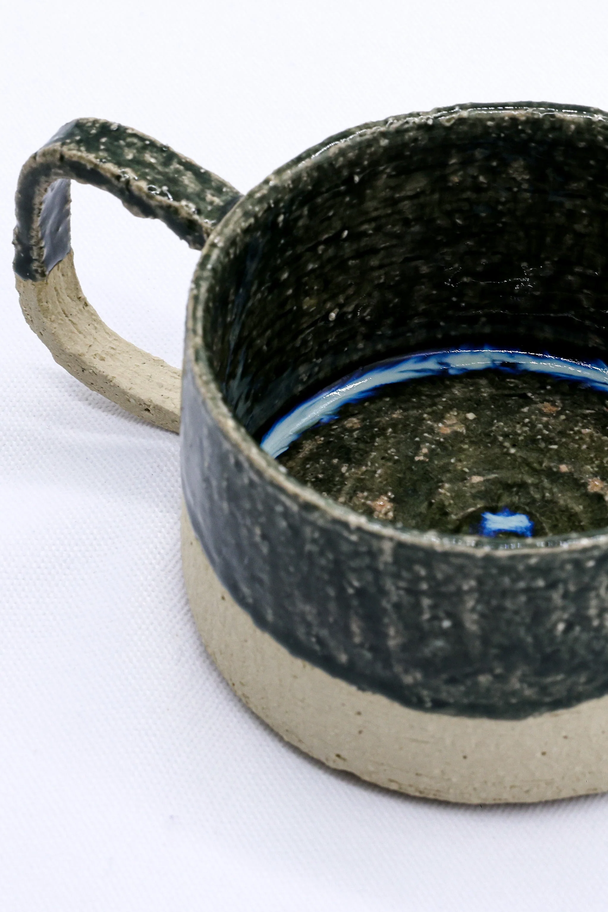 Bluverde Grande Handmade Milled Stoneware Big Ceramic Mug - Image 4