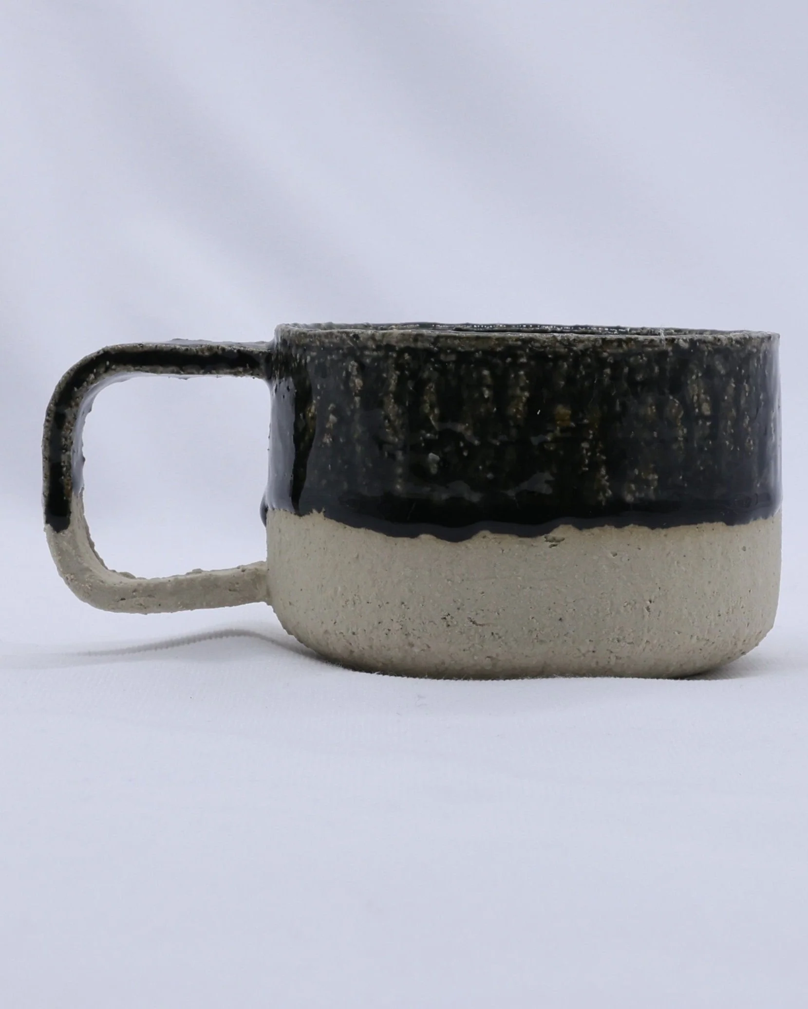Bluvio Grande Handmade Milled Stoneware Big Ceramic Mug
