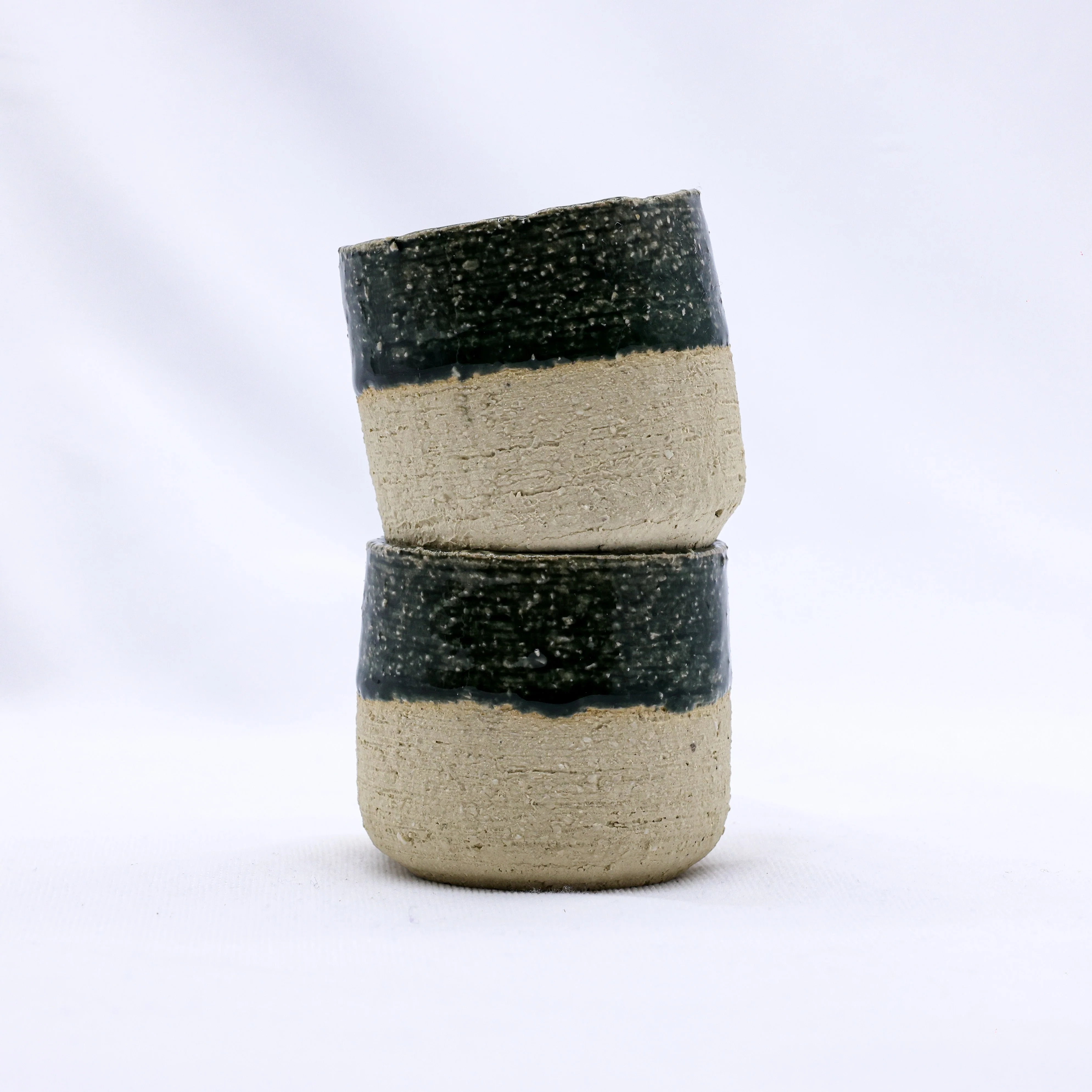 Bluvio Handmade Ceramic Milled Stoneware Espresso Mug - Image 4