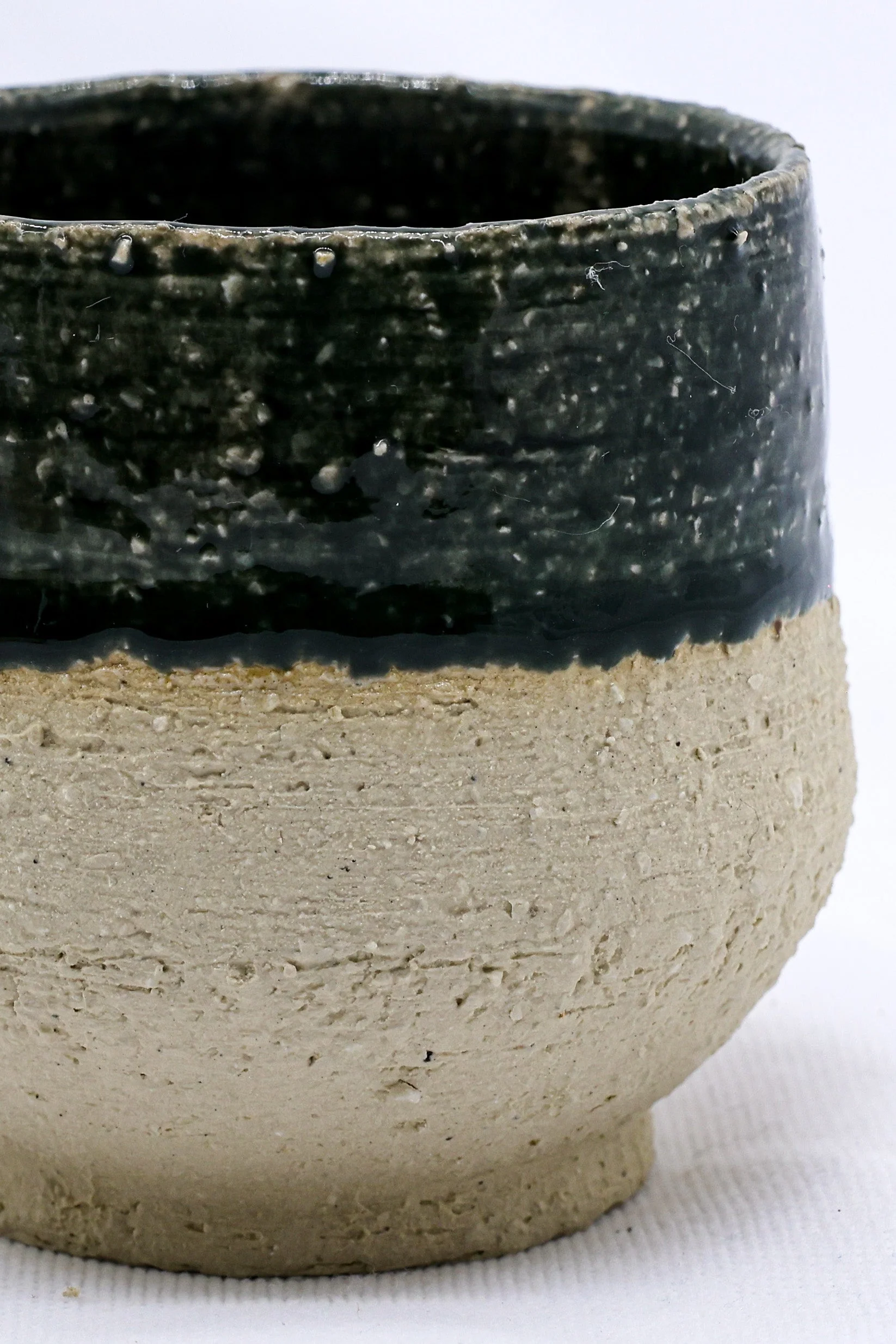 Bluvio Tazza Handmade Ceramic Milled Stoneware Cappucino Mug - Image 2