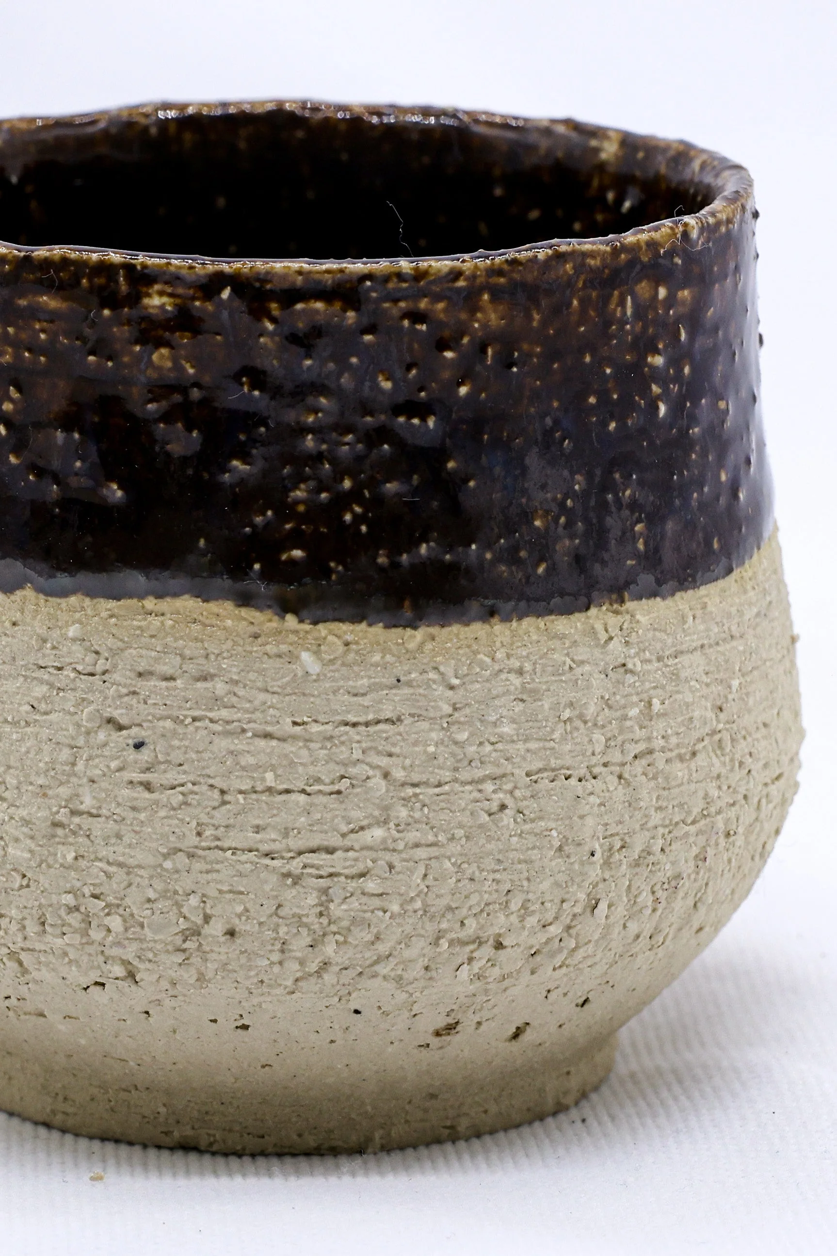 Bruno Tazza Handmade Ceramic Milled Stoneware Cappucino Mug - Image 2