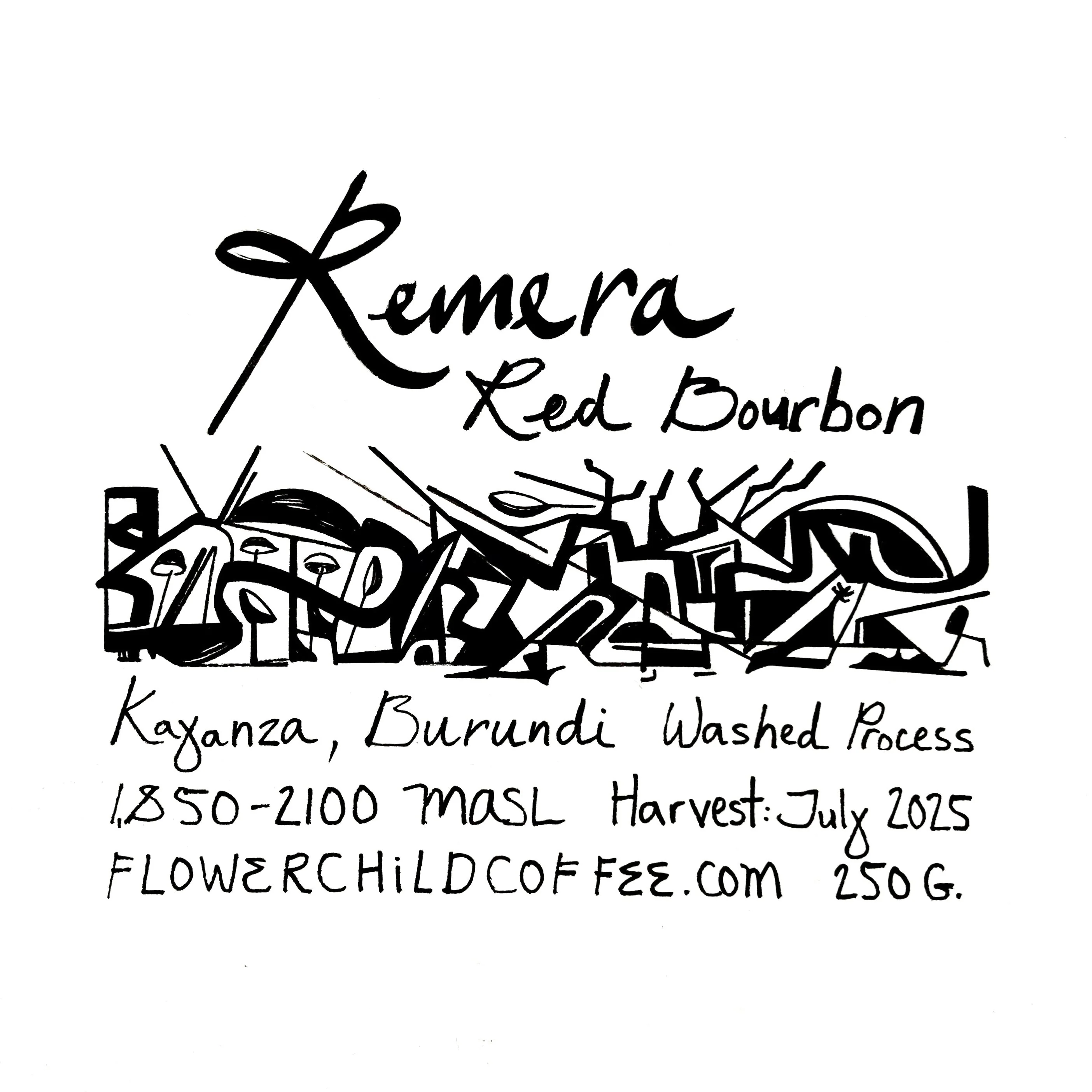 Flower Child - Remera - Washed Red Bourbon | Burundi