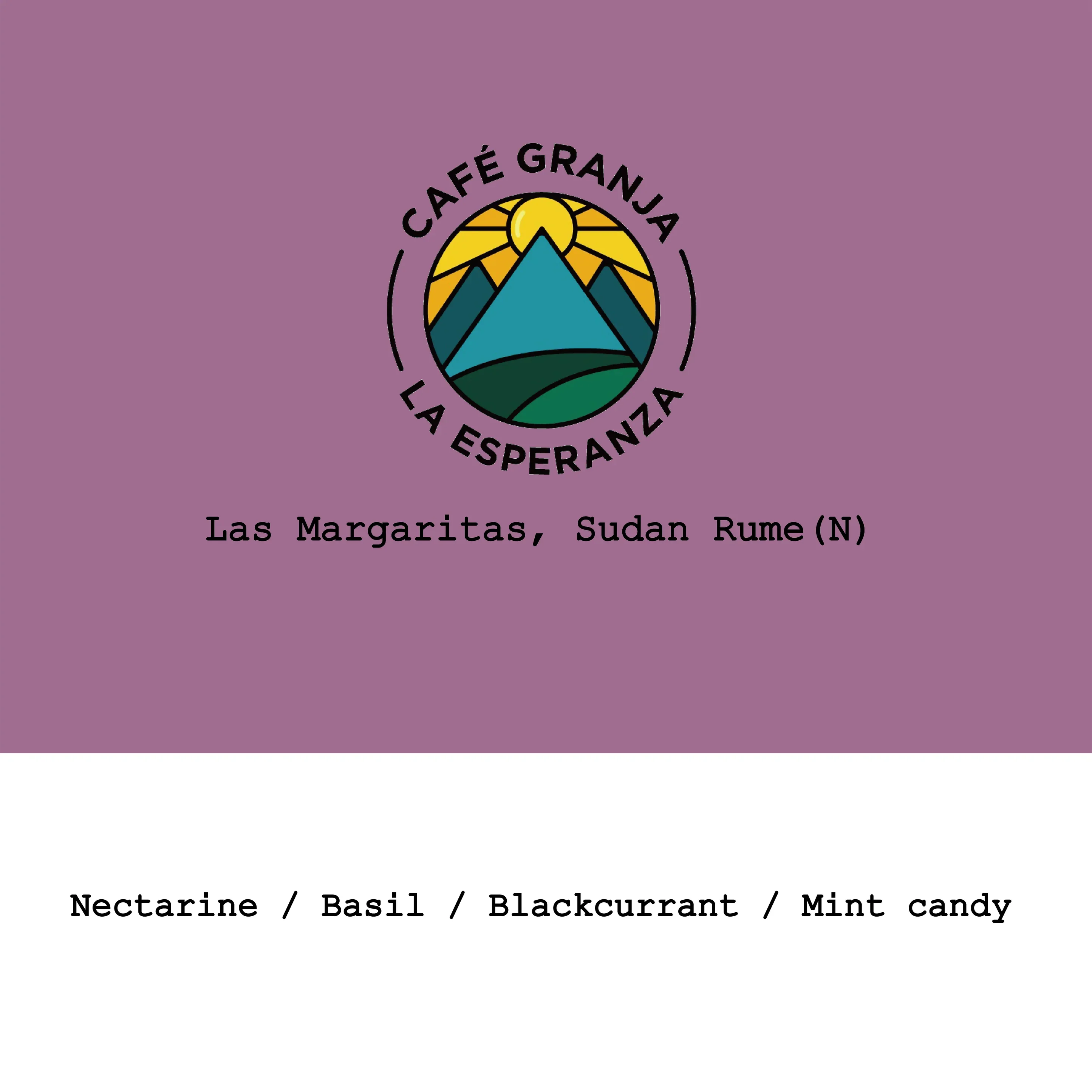 Goût & Co - Colombia, Cafe Granja La Esperanza Las Margaritas, Sudan Rume Natural