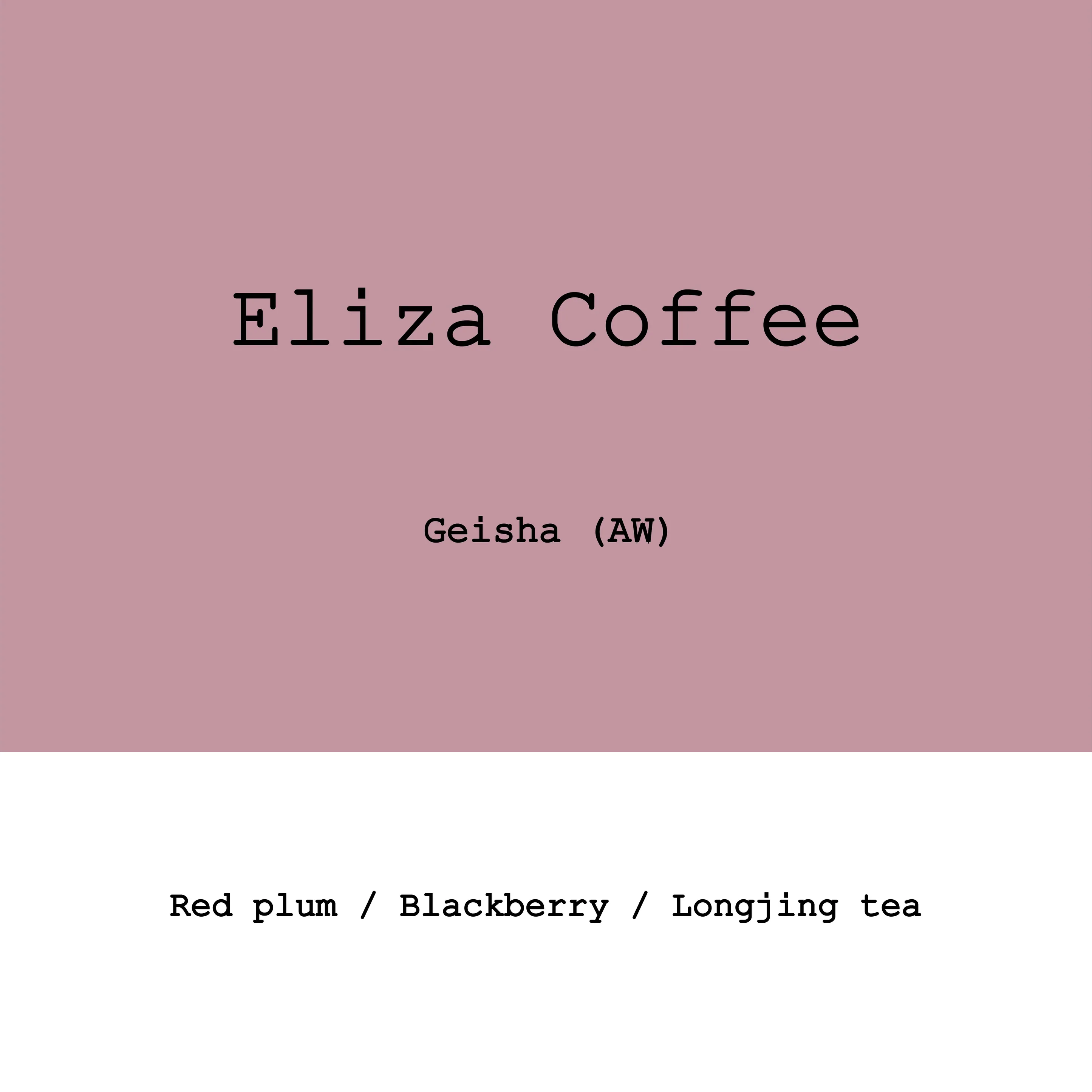 Goût & Co - Ecuador - Eliza Gesha Anaerobic Washed Double Ferment