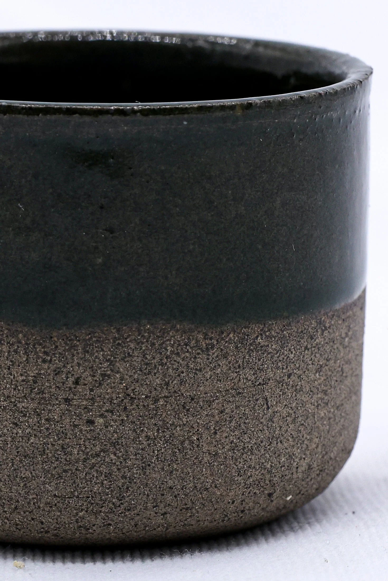 Green Picollo Smoked Grey Handmade Ceramic Stoneware Espresso Mug - Image 2