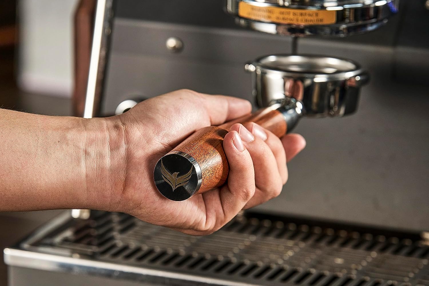 Seconds - KNODOS Bottomless Portafilter | Rosewood Handle - Image 3