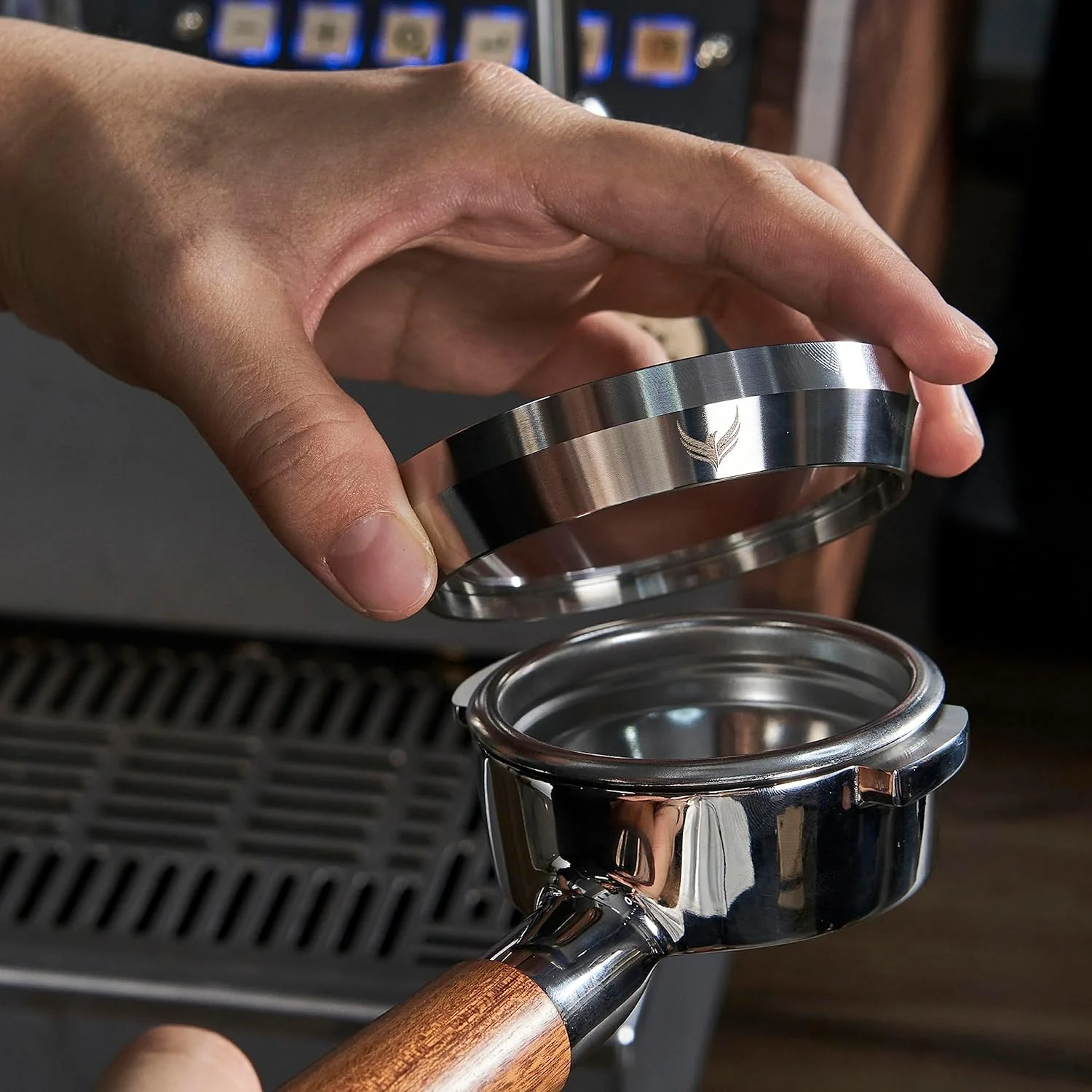 Seconds - KNODOS Bottomless Portafilter | Rosewood Handle - Image 7