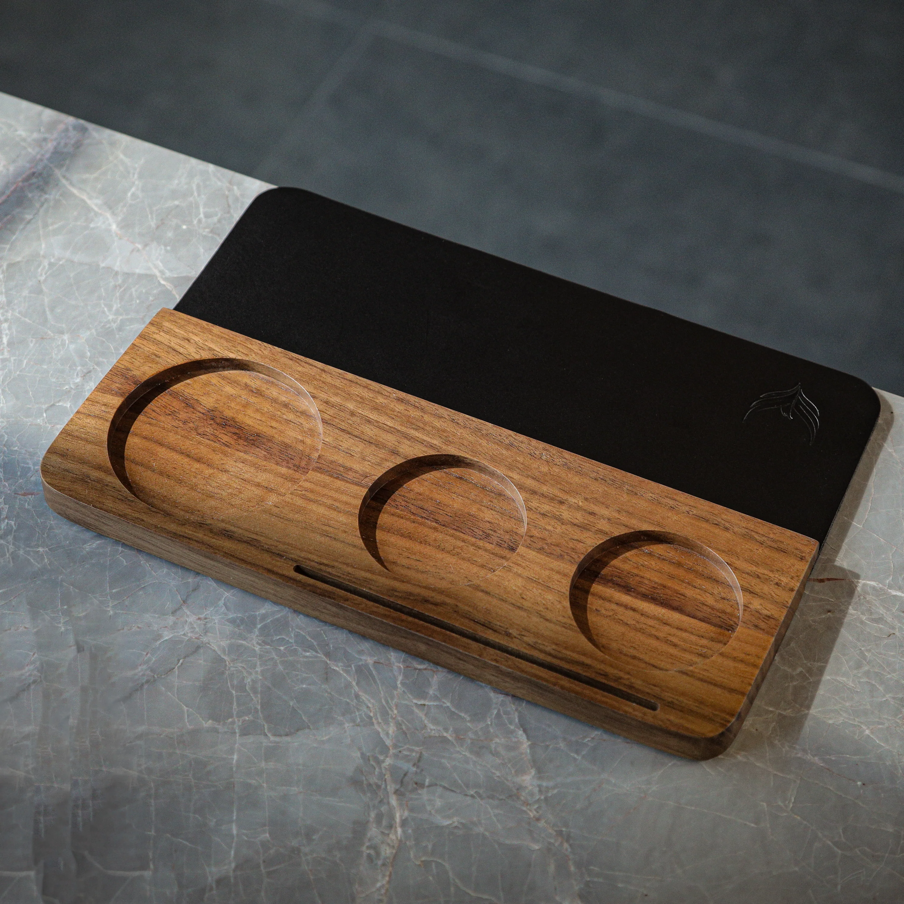 Knodos Tamping Mat with Tool Organiser - Walnut - Image 7