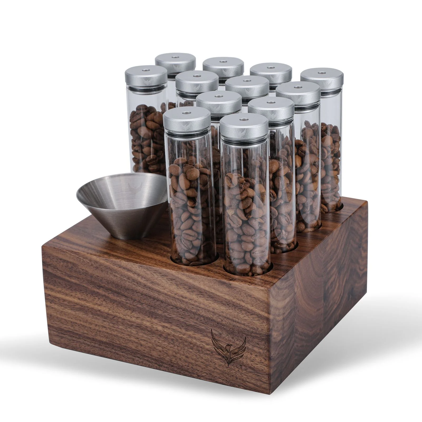 Knodos Valved Single Dose Bean Cellar with Wooden Display Rack - Image 9
