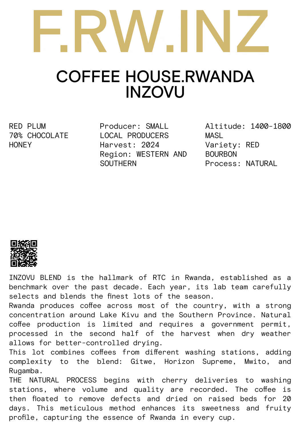 Nomad - House Coffee, Rwanda Inzovu - Image 4