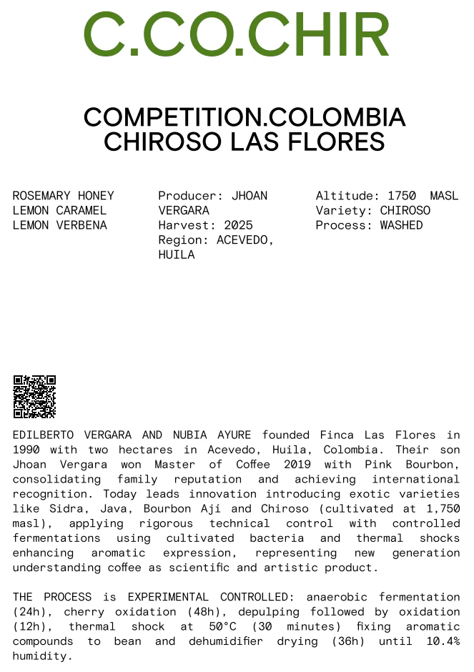 Nomad - Competition, Colombia - Las Flores - Washed Chiroso - Image 2