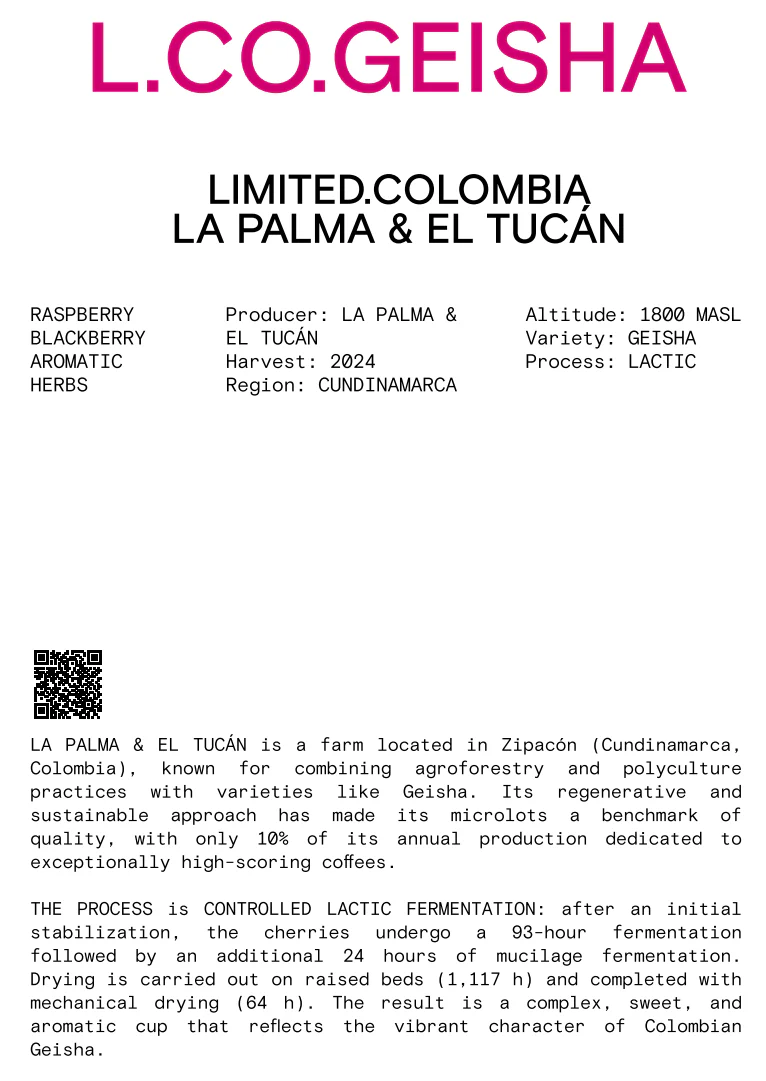 Nomad - Limited, Omniroast - Lactic Gesha - La Palma Y El Tucán - Image 2