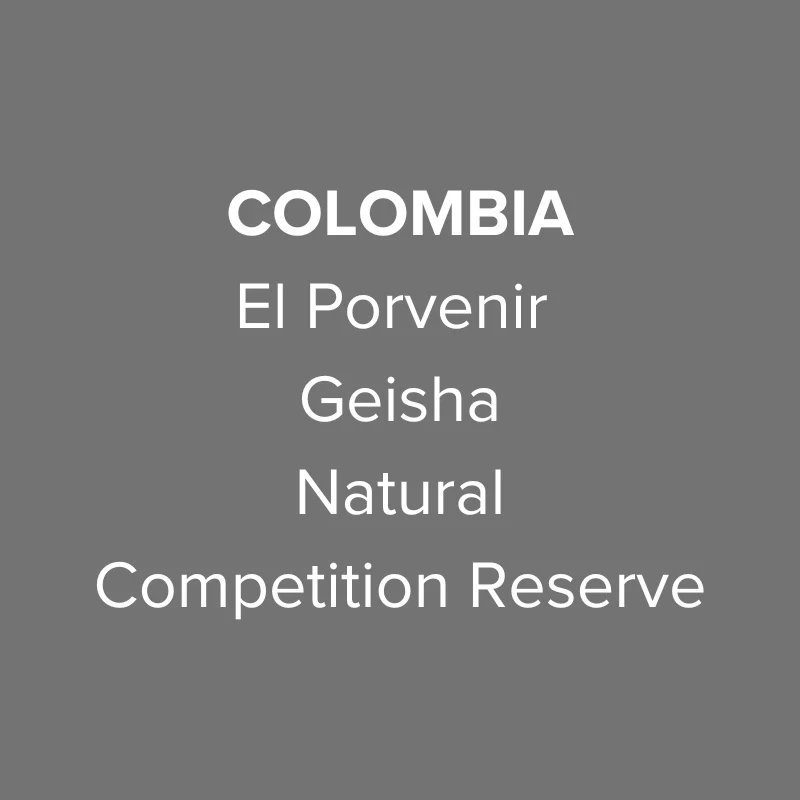 OMA - El Porvenir, Geisha Natural Competition Reserve | Colombia