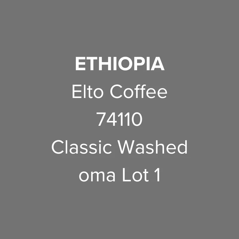 OMA - Elto Coffee Bona, 74110 Classic Washed Oma Lot 1 | Ethiopia