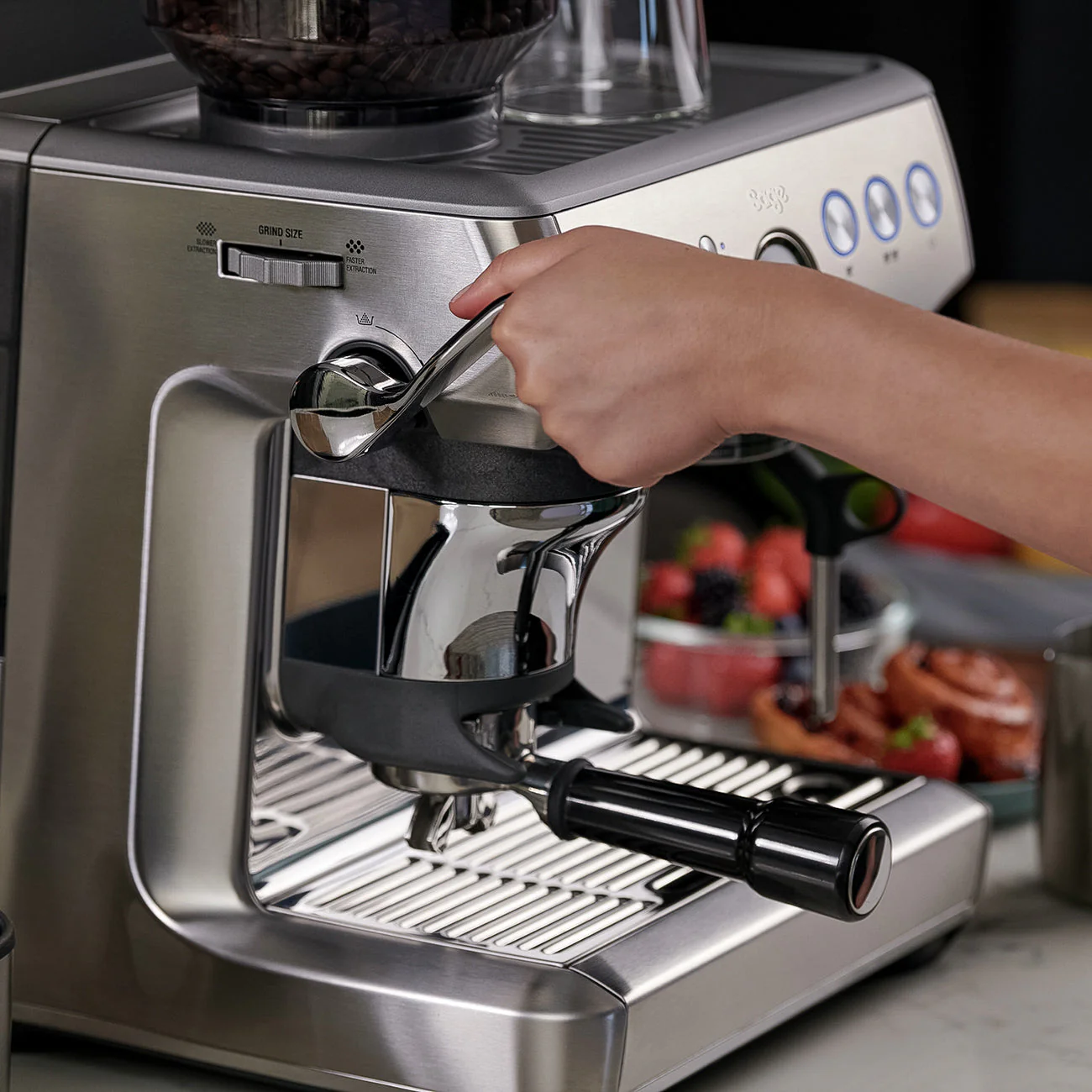 Sage Barista Express Impress Espresso Machine (Stainless Steel) - Image 3