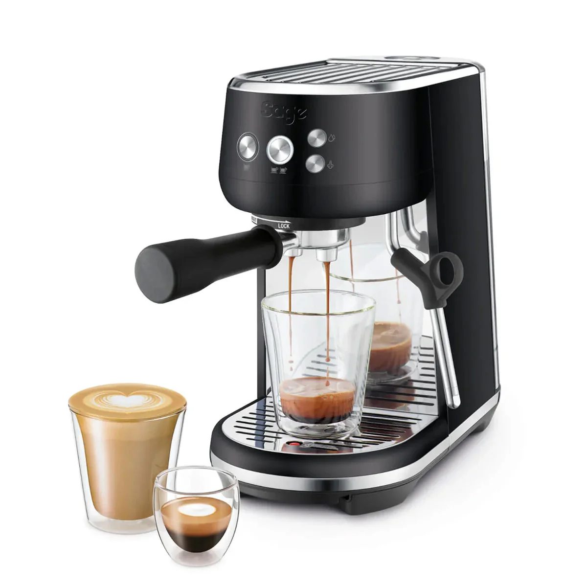 Sage The Bambino Espresso Machine (Black Truffle) - Image 5