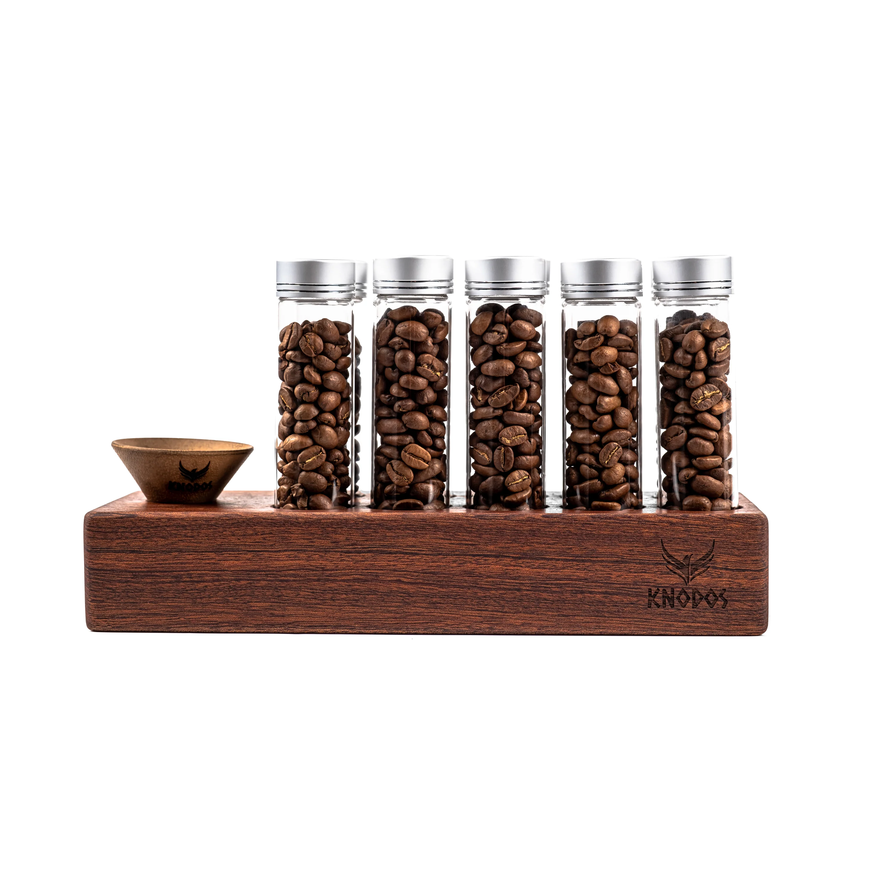 Knodos Single Dose Bean Cellar with Wooden Display Rack - Image 5