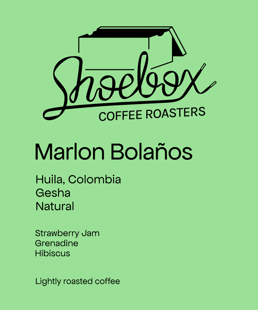 Shoebox Coffee Roasters - Marlon Bolaños - Natural Gesha | Colombia