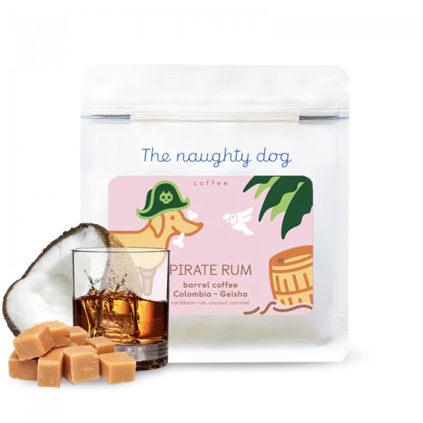 The Naughty Dog - Pirate Rum Barrel - Gesha