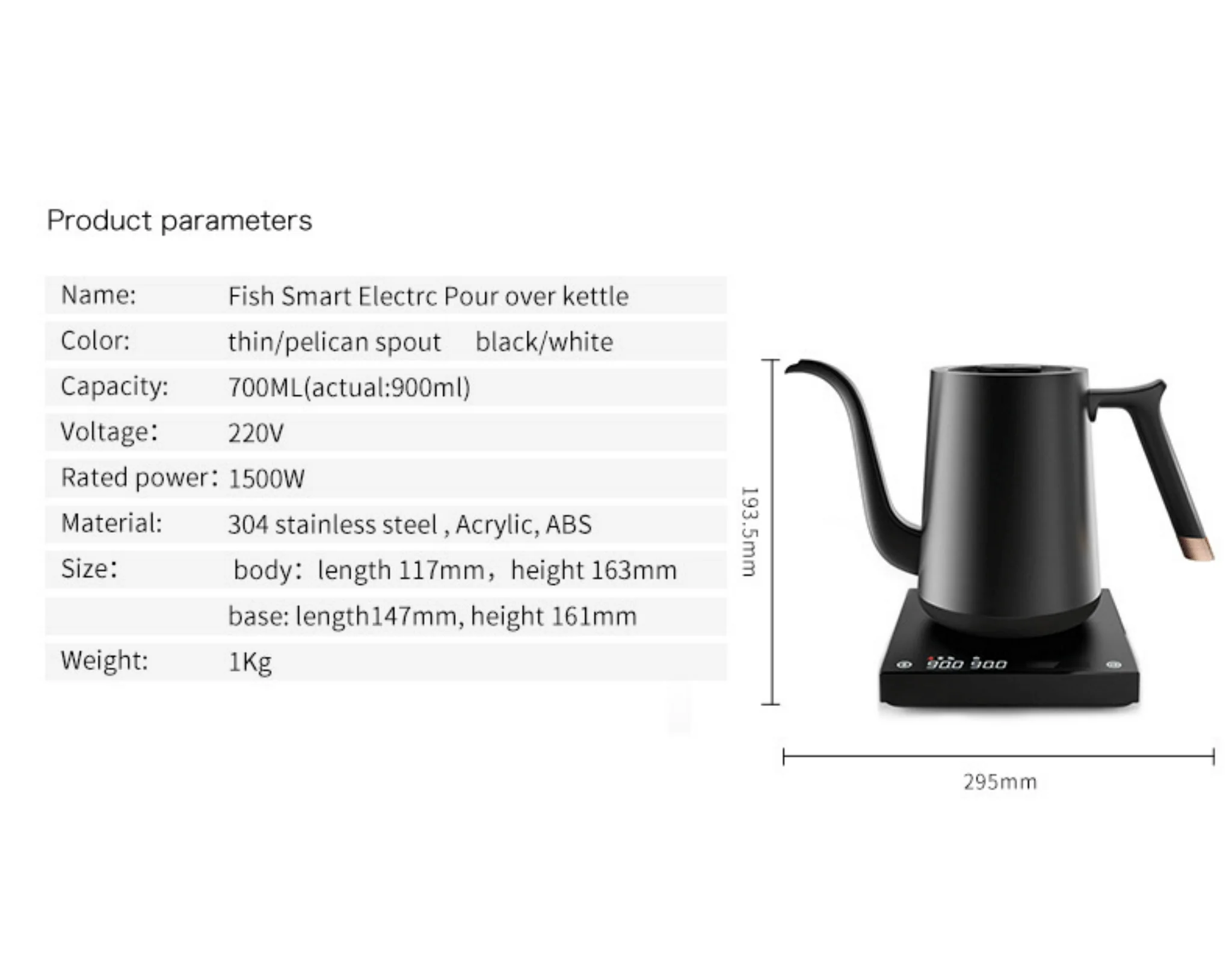 Timemore Fish Smart Pour-Over Kettle - Image 11